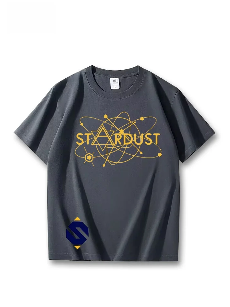 スターダスト-アニメ-ボーカロイド-v-ホームコス-半袖tシャツ-ユニセックス-夏-パイン服-若者向け-コットン-ルーズフィット-ラウンドネックtシャツ