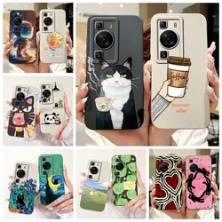For Huawei P60 Pro Case MNA-AL00 Luxury Candy Painted Cover Soft Silicone Phone Case For Huawei P60 Art P 60 P60Art P60Pro Shell