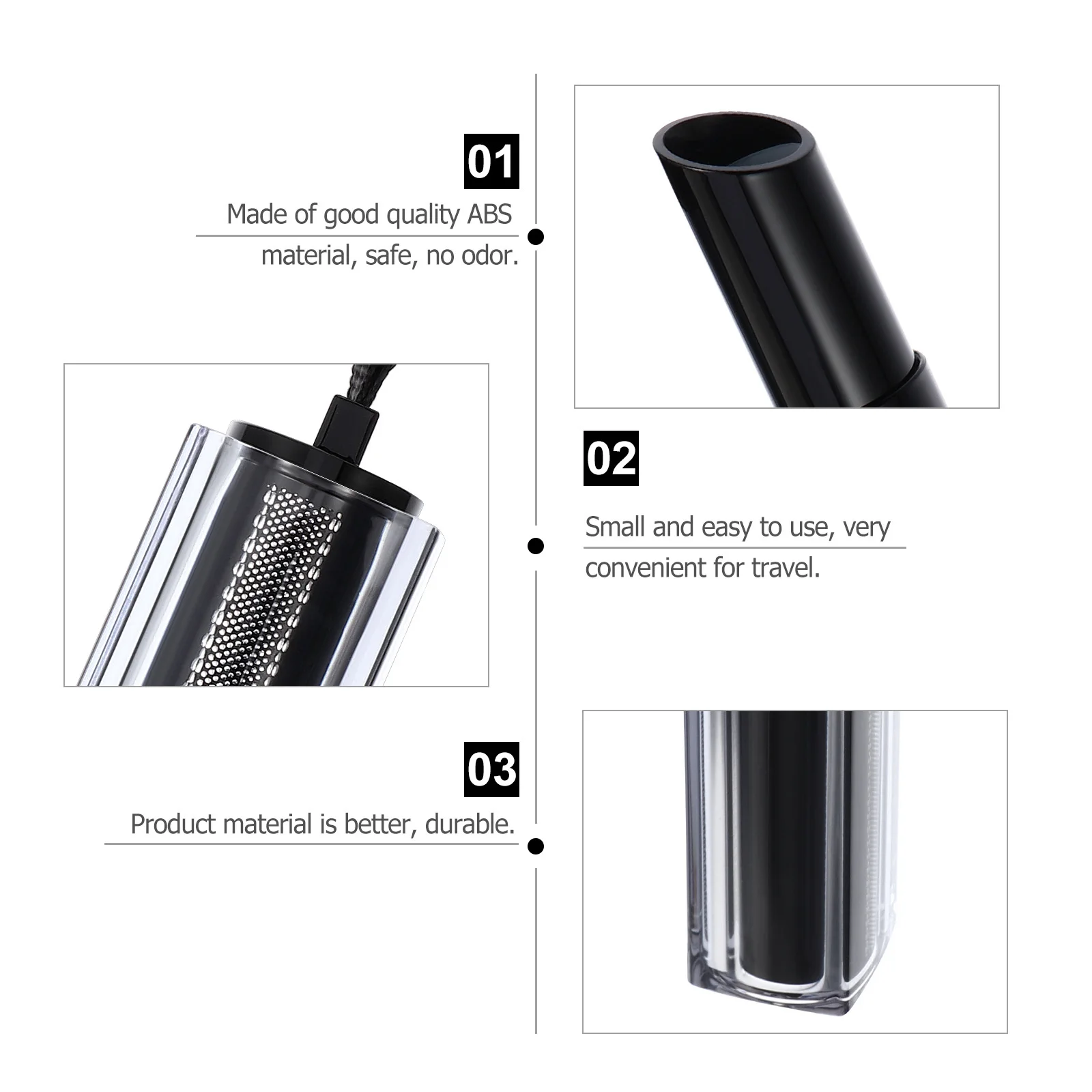 

4Pcs DIY Lipstick Empty Tube Refillable Bevel Lip Balm Storage Tube Portable Lip Cream Container Portable Lipstick Tubes