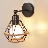 Vintage LED Wall Light Adjustable Iron Base Sconce E27 Home Lighting Modern and Simple Industrial Style Iron Wall Lamps