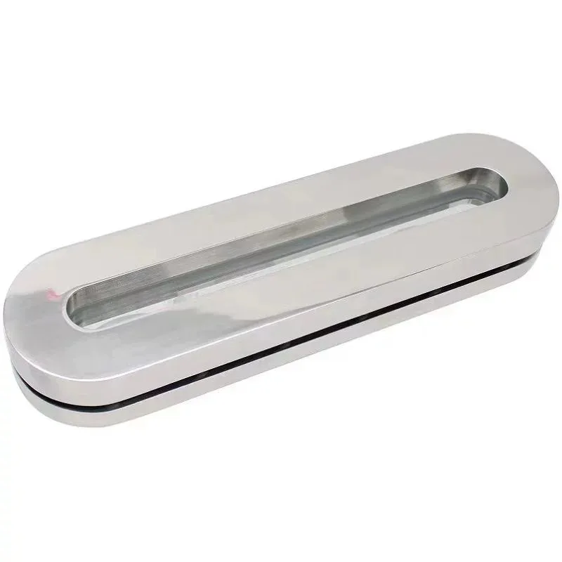 Wafer Clamped Elliptical Strip Sight Glass, 304 Stainless Steel / Carbon Steel Industrial Liquid Level Gauge Observation Glass