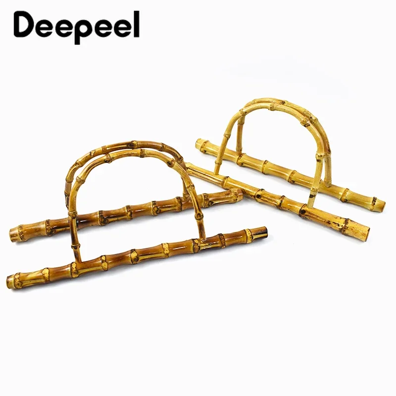 1-5Pcs 28/30cm Deepeel Purse Handle DIY Replacement Bamboo Bag Strap Handles Shoulder Belt for Handbag Making Accessories