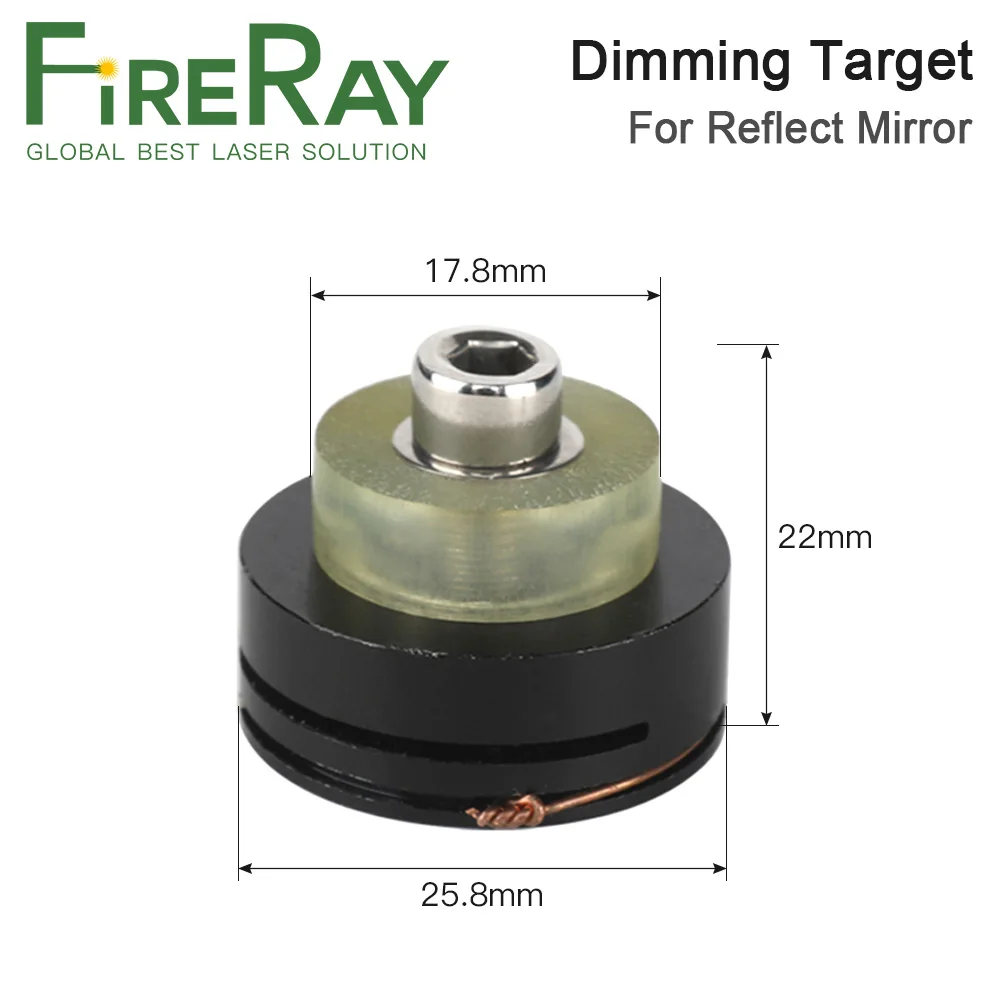 Dispositivo di calibrazione del percorso laser FireRay Kit di allineamento del regolatore di luce Obiettivo di regolazione per macchina Co2 per regolare il collimare il laser