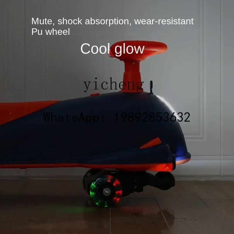 AD Altalena Elettrica Auto Anti-Rollover ult Can Maschio e Femmina Bambino di Un Anno Niuniu Luge Giocattolo