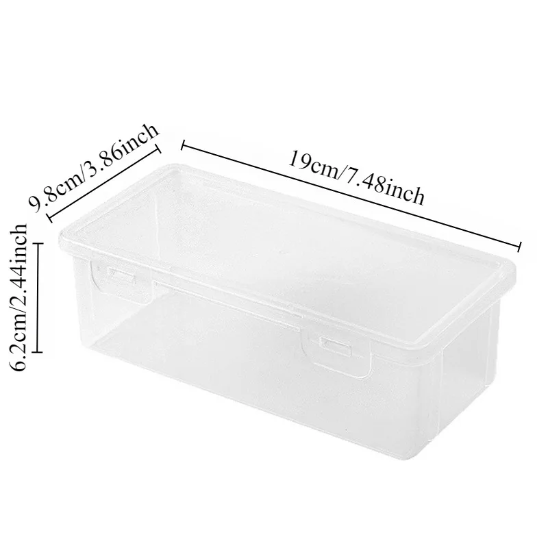 1PC Portable transparent data line pencil pen organizer box sub equation desktop stationery organizer office supplies