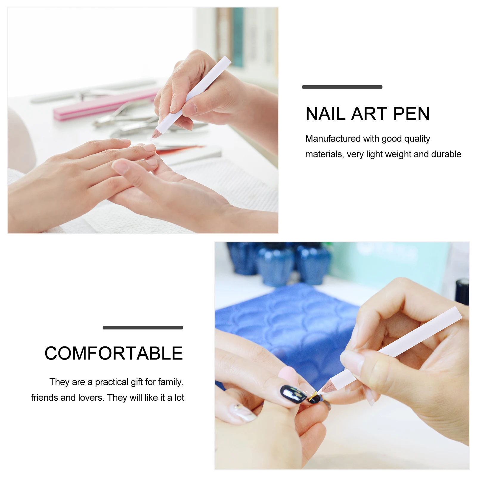 

30pcs Drilling Nail Art Tool Rhinestone Picker Pencil Dotting Tools Wooden Applicator Lightweight Reusable Durable Manicure