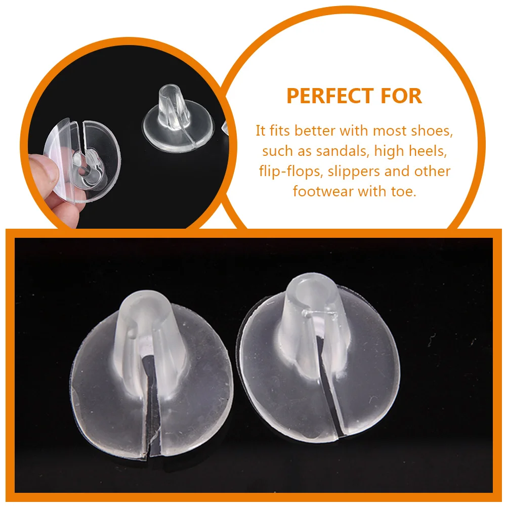 

12Pcs Gel Toe Guards Sandals Toe Protectors Clear Forefoot Pads Non-Slip Comfortable Shoes Cushions Pad for Sandals
