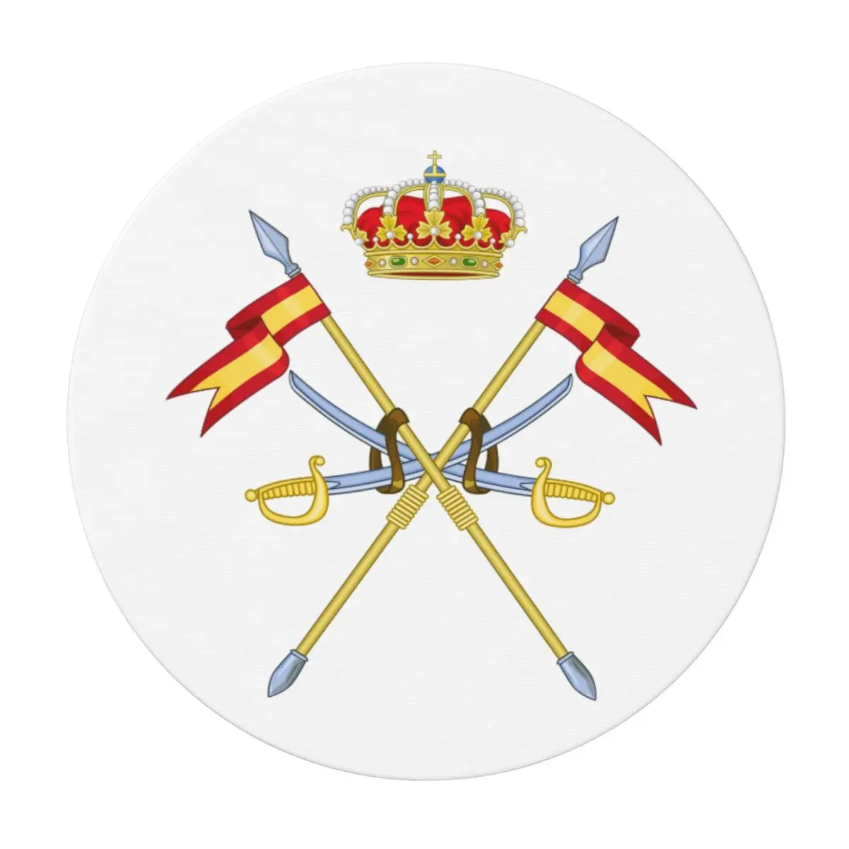 Emblem Of The Spanish Civil Guard Waterproof Round Tablecloth Oilproof Table Cloth for Kitchen Events Dining Table Cover