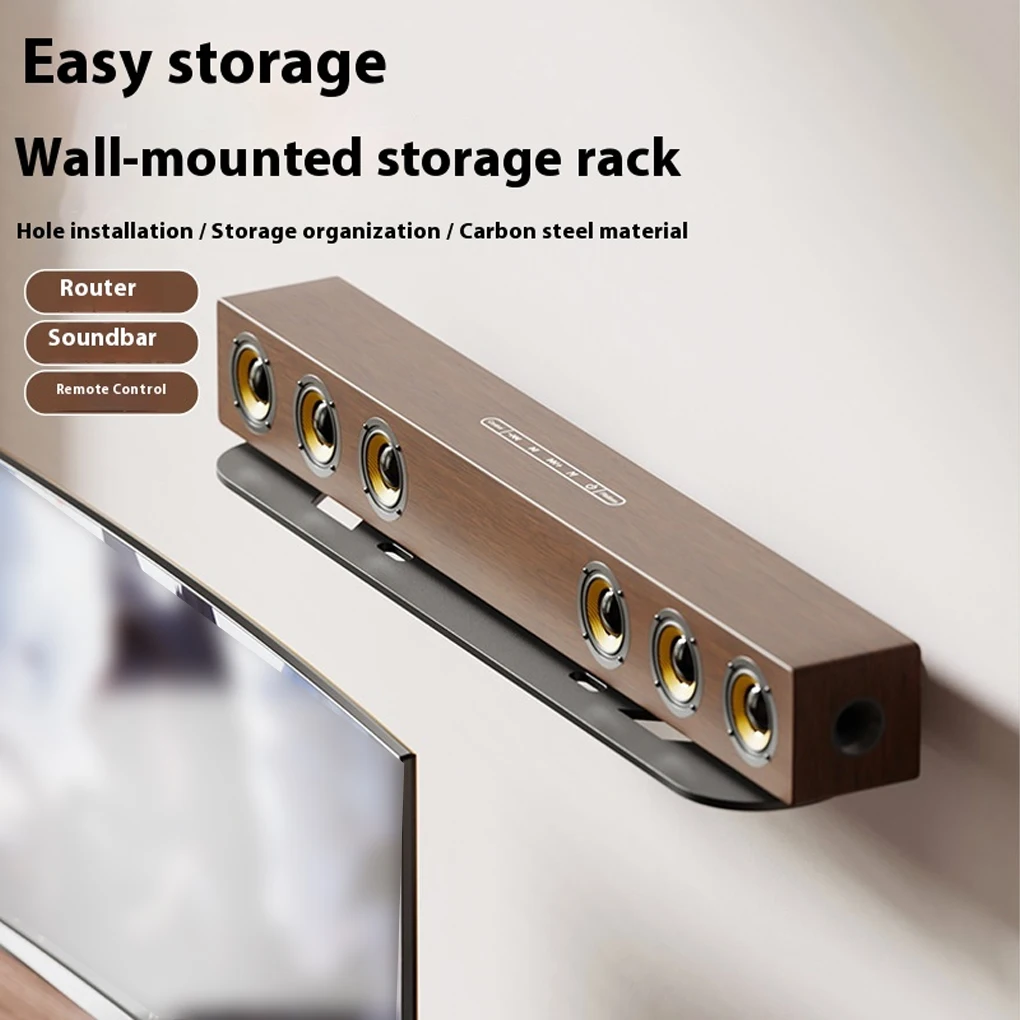 

Новый настенный кронштейн для звуковой панели, экономия места для удобного музыкального опыта, настенный держатель динамика из углеродистой стали, гладкий