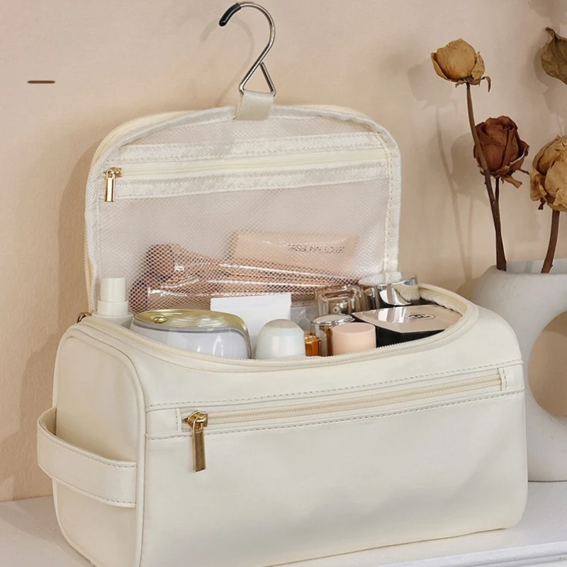 Travel Makeup Bag Make Up Skincare Holder Storage Box Cosmetics Organizer Plastic Container For Bathroom Dressing Table Home