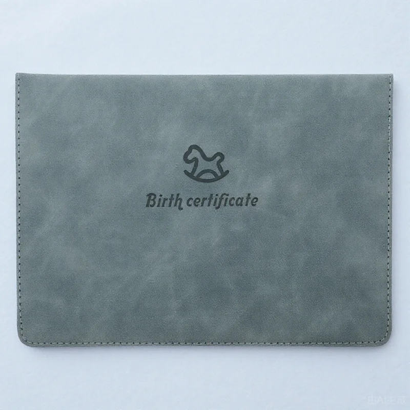 

Birth Cover Folder Baby Holder Protectors Waterproof Simple Design Certificate Case For Baby Birth Certificate