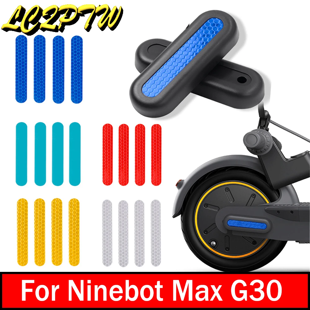 For Ninebot MAX G30 G30D Rear Fork Decorative Cover and Stickers Replacement Electric Scooter Accessories Wheel Protection Shell