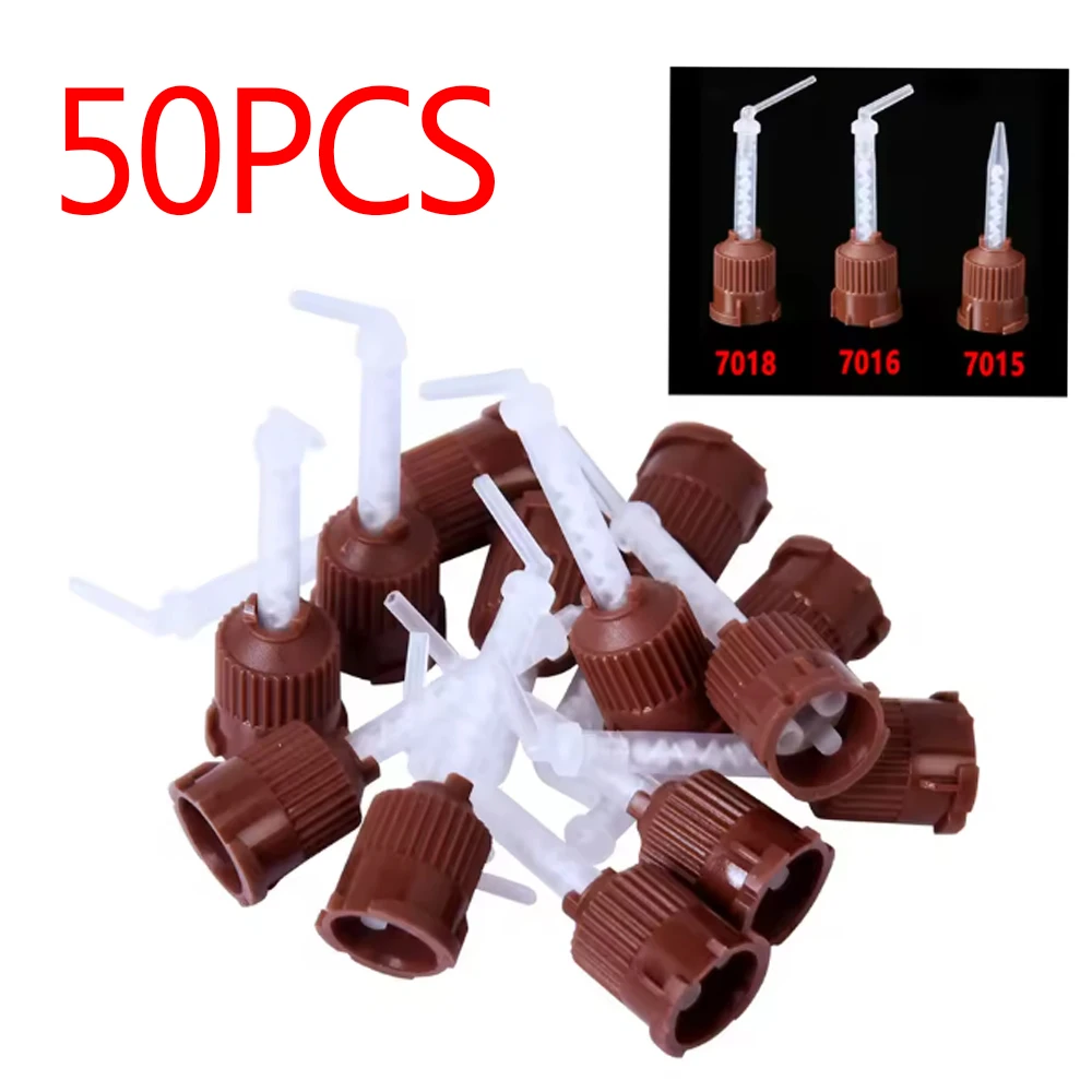 

Dental Impression Mixing Tips Silicone Rubber Light Body Heavy Body Conveying Mixing Head Tube Nozzle for Dentistry Materials