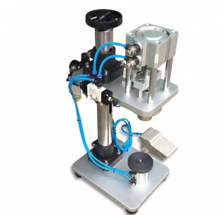 Semi- Automatic Professional Perfume Bottle Cap Crimping Machine Self-Drilling Screw Machine Multifunctional Can Capping Machine