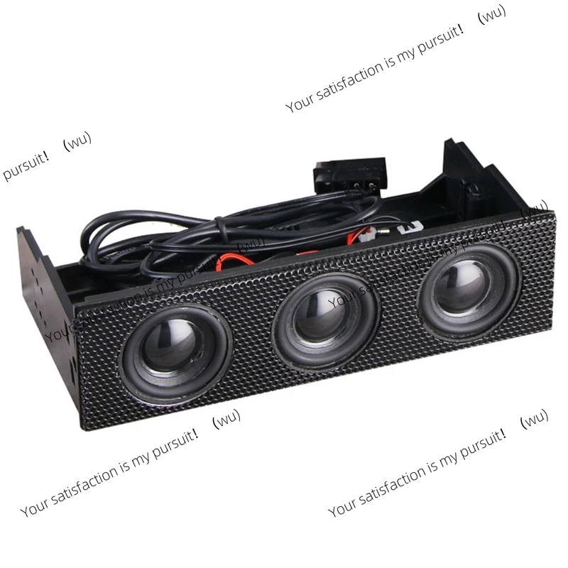 Stereo surround speakers PC front panel, computer case connection, built-in mini microphone, music speakers