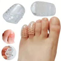 Silicone Finger Toe Cap Protector Cover Thumb Sleeve Corn Blisters Pain Relief Toe Tube Bunion Correction Foot Care