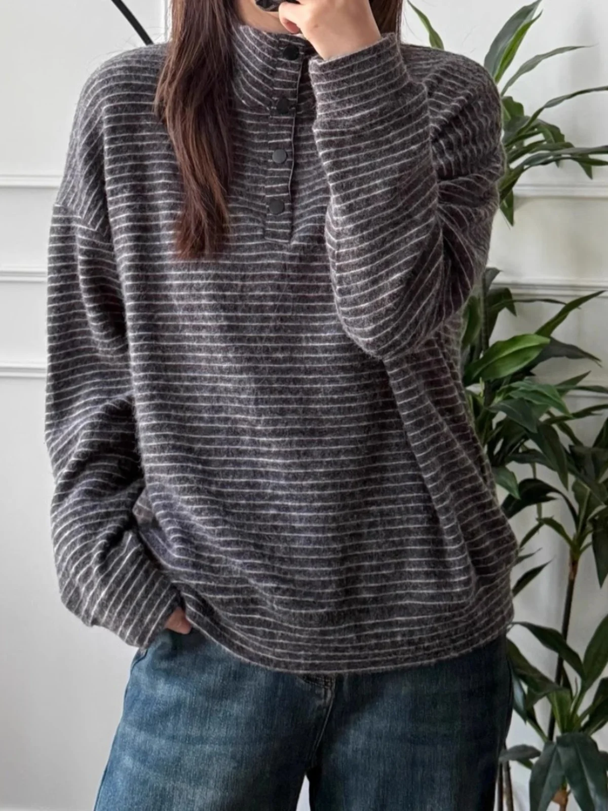 

Женская толстовка большого размера с капюшоном на шнурке, утепленная, с длинными рукавами, весенний дизайн, свободная, стройнящая, полосатая, с принтом