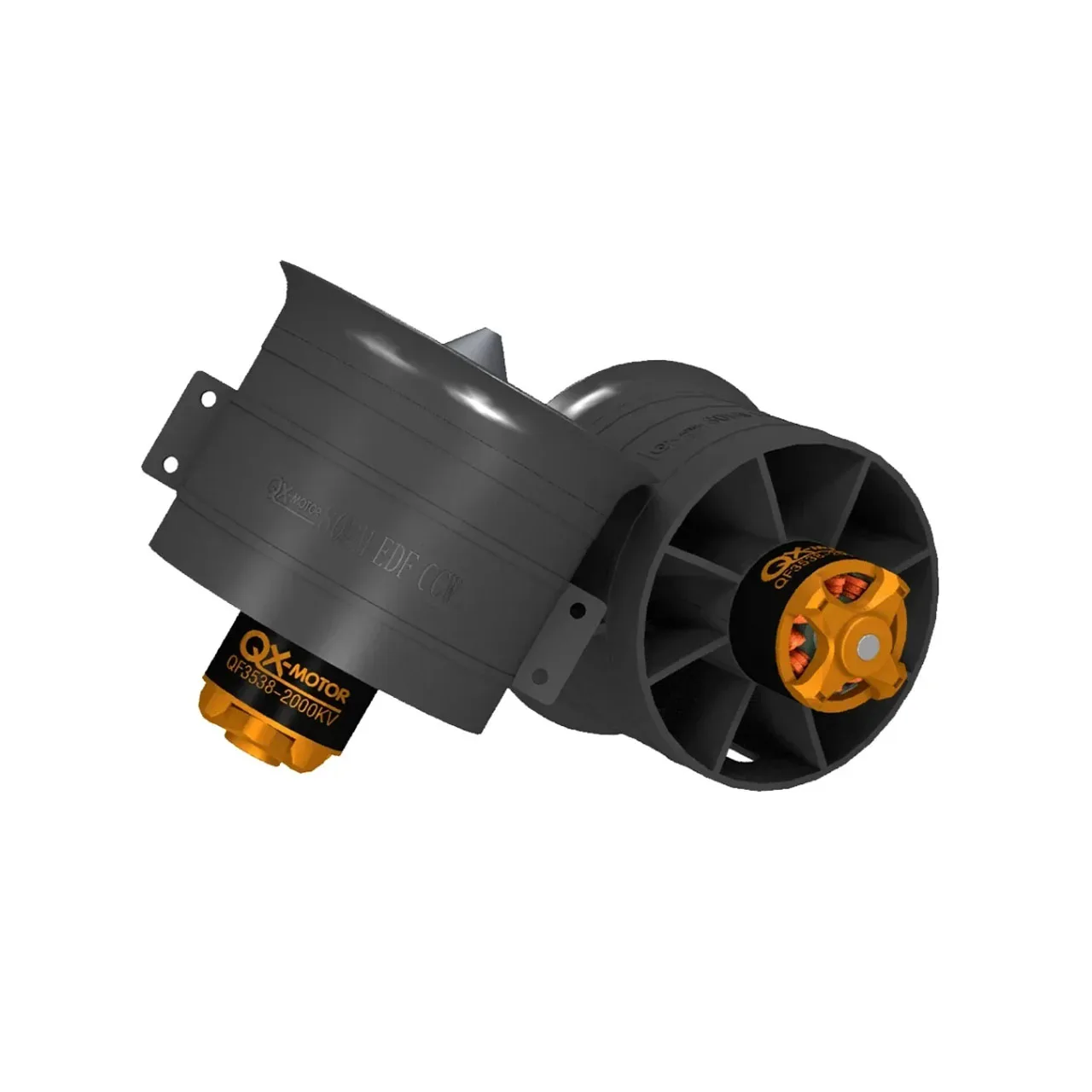 QX-MOTOR 80 mm 12-łopatkowy wentylator kanałowy EDF CW CCW 3748 3538 12S 6S ESC Bezszczotkowy silnik do zdalnie sterowanych części zabawek