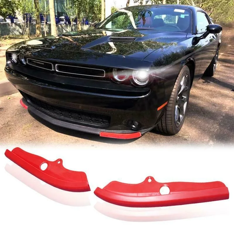 A Pair for 2015-2023 Dodge Challenger Scat Pack Front Bumper Lip Splitter Protector 68327082AA 68327083AA