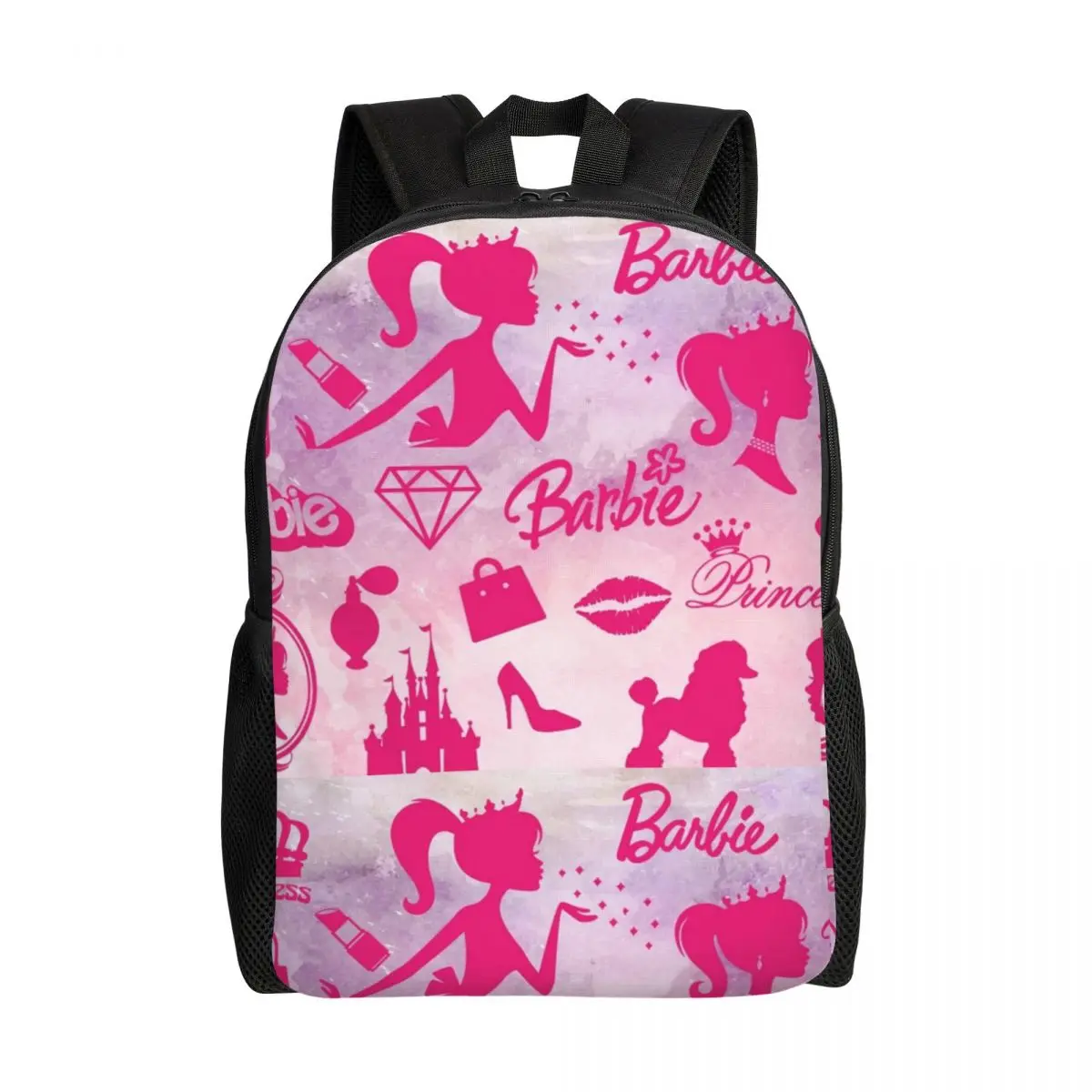 Custom Barbies Collage Doll Cartoon Travel Backpack Women Men School Computer Bookbag College Student Daypack Bags