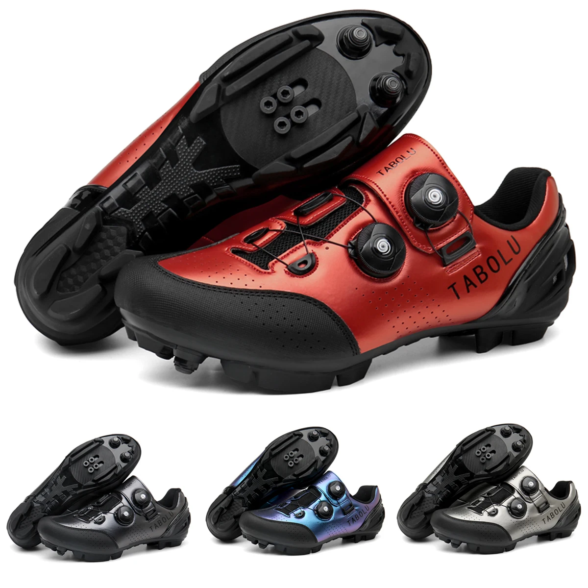 Mtb Cycling Shoes Men Blue Specialized Self-Locking Splint Spd Road Bicycle Shoes Women Cleat Flat Racing Cycling Sneakers