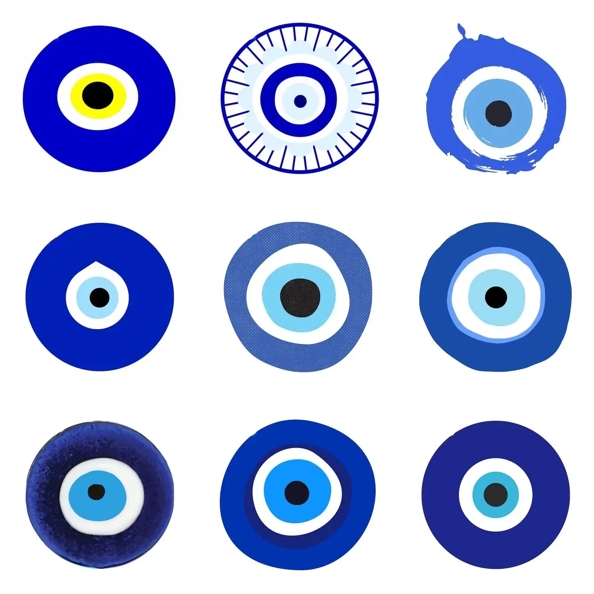 

Evil Eyes Creative Personalized PVC Waterproof Stickers Accessories for Decorate Car Van Fridge Table Motorcycle Off-road Bumper