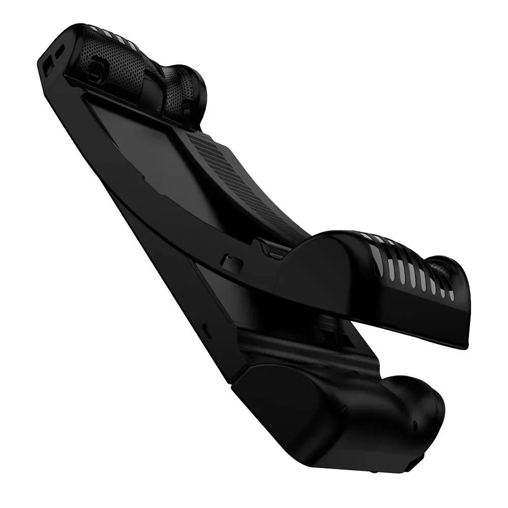 TPU Protective Sleeve Shockproof Non-Slip Stand Case Holder Cover Tempered Film Set for Lenovo Legion Go Handheld Game Console