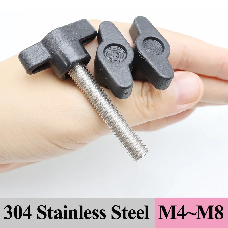 M4 M5 M6 M8 Handfest anziehen Griffschrauben 304 Edelstahl Z-Griff Gewinde Handknopf Mechanisch verstellbare Daumenmaschinenschrauben