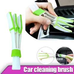 Car Air Conditioner Brush Car Gap Instrument Panel Brush Inside The Car Corner Cleaning Double-headed Brush Dust Collector