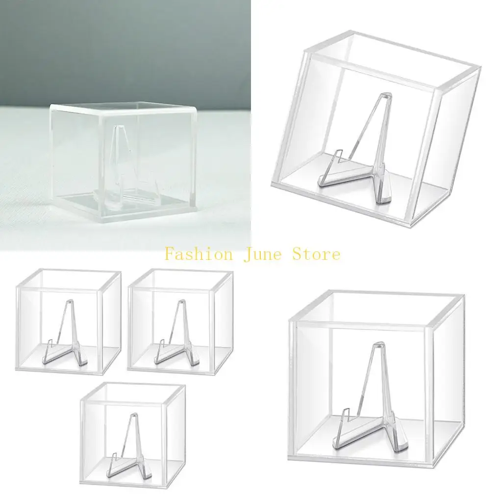 

N5KA Акриловая коробка для колец Коробка для хранения колец для ювелирных изделий и медиаторов с высокой прозрачностью и