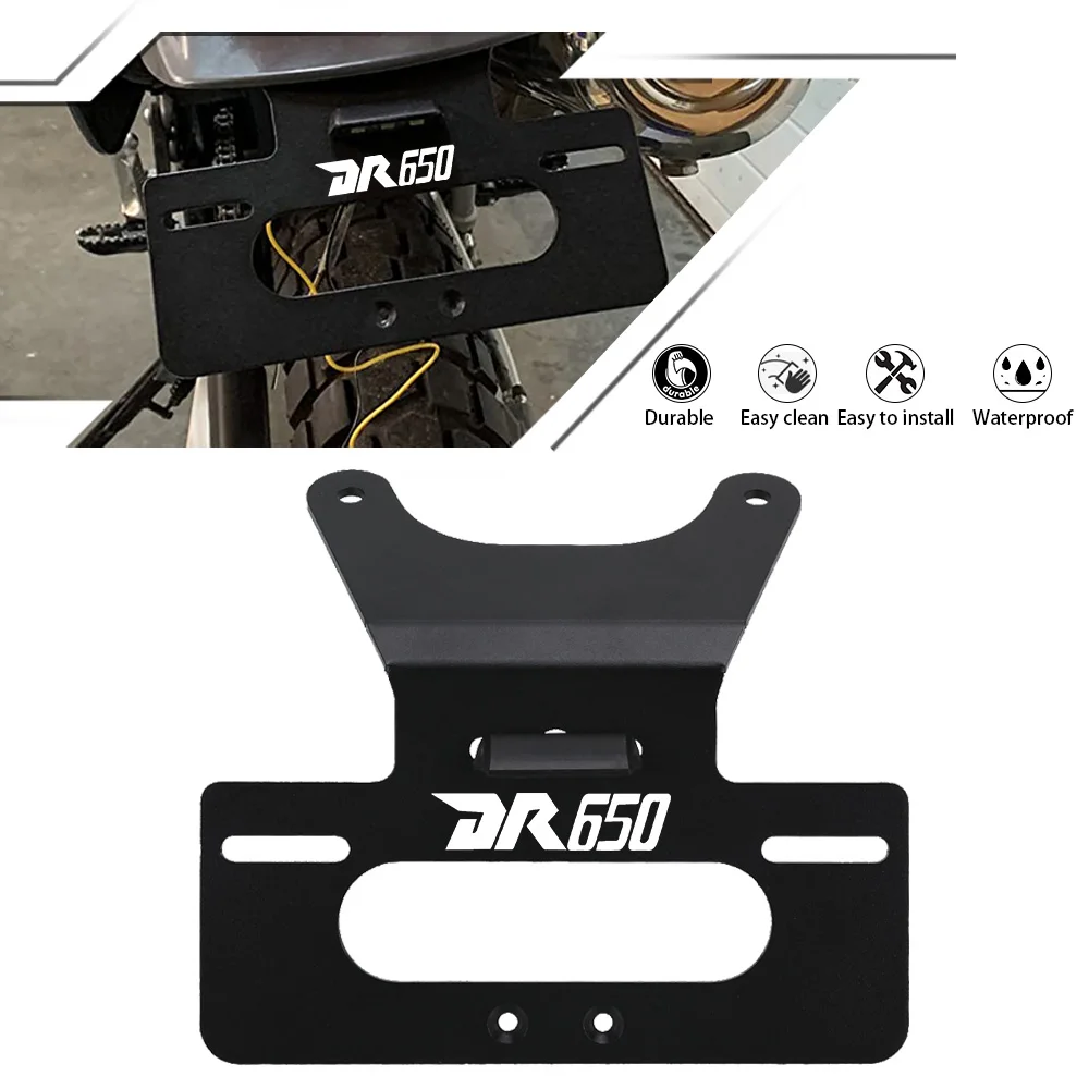 For Suzuki DR650 DR650S DR650SE DR 650 S SE License Plate Bracket Holder 2022 2023 Motorcycle 1996-2016 2017 2018 2019 2020 2021