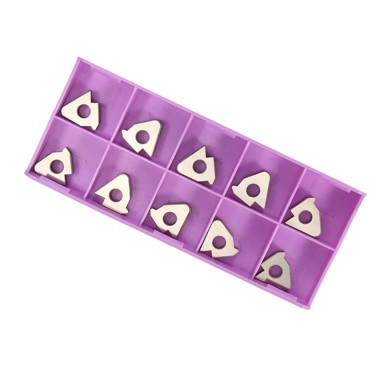 

10Pcs CNC Carbide Inserts for Turning Tool with Stable Performance Reliable Quality Fit 16ER 16IRAG6 SER SEL