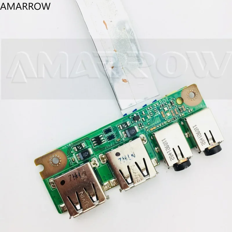 Original Laptop USB AUDIO JACK Audio USB Board for Asus K53 K53SV A53S X53S K53S K53SD P53S P53Sj K53E X53E A53E