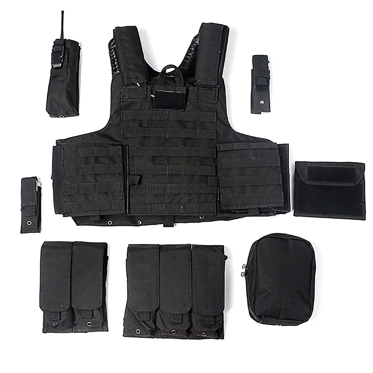 Multifunctional Camouflage Combat  Eight-piece Training Uniform Equipment CS Field Wire Tactical Vest