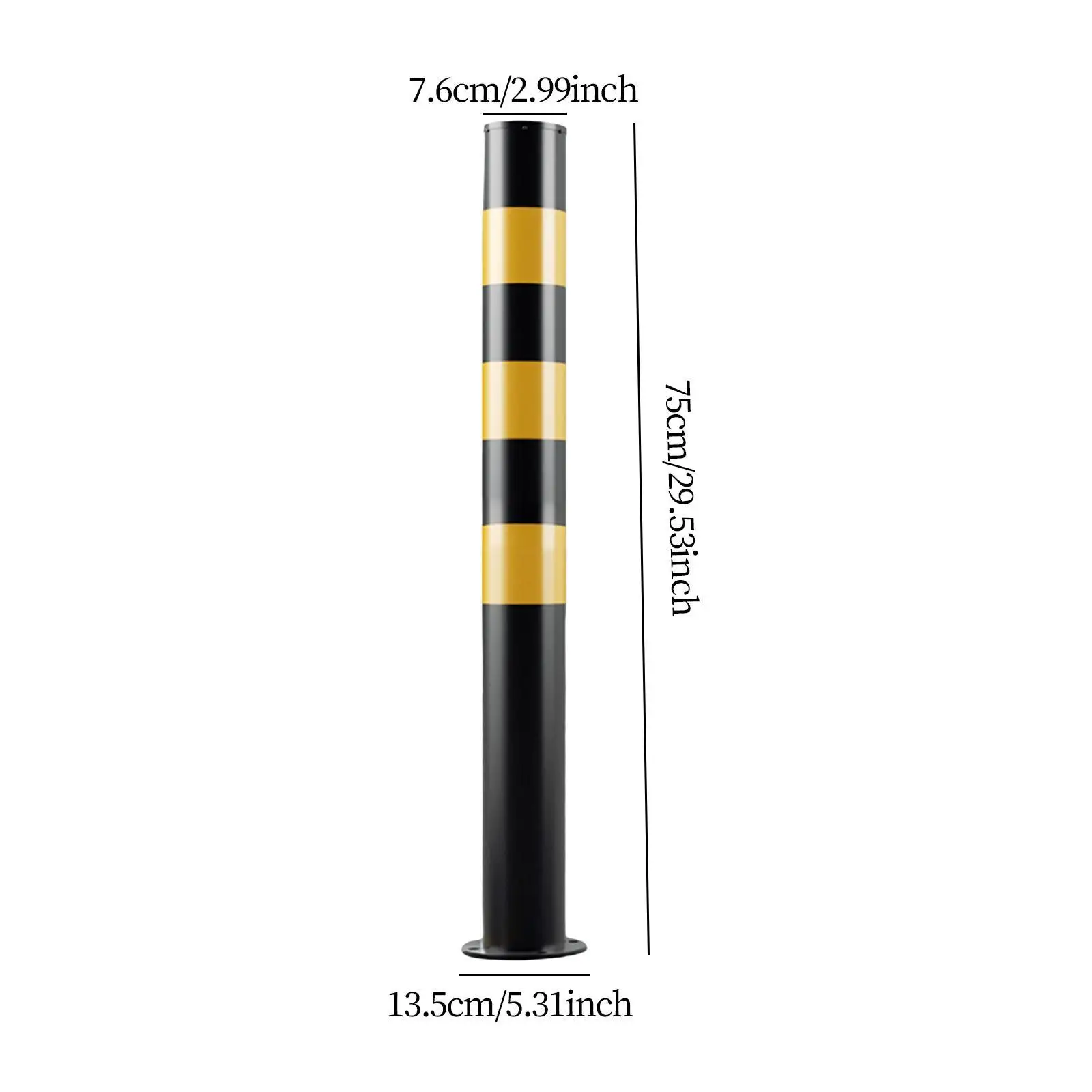 Safe Bollard Accessories 75cm H for Parking Street lanes Road Intersections