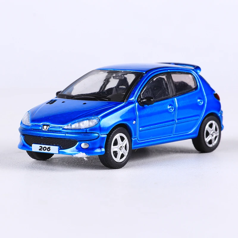 Shadow 1:64 206 Hatchback Red Blue Black Green Multicolor Simulated Alloy Diecast Model Car Children\'s Toy Collectibles