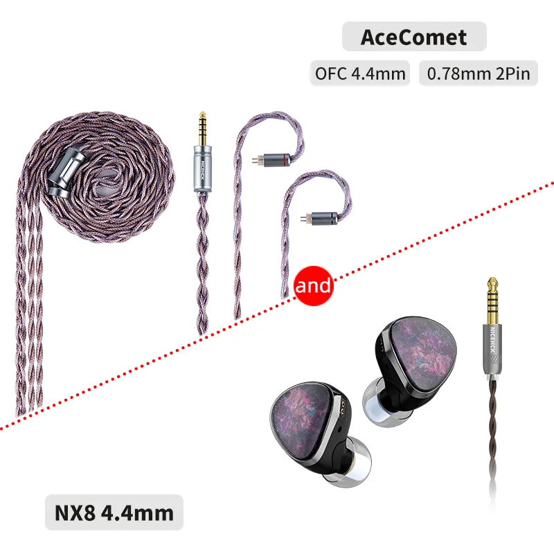 NICEHCK NX8 HiFi イヤホン 1DD + 6BA + 1PZT ハイブリッド有線
