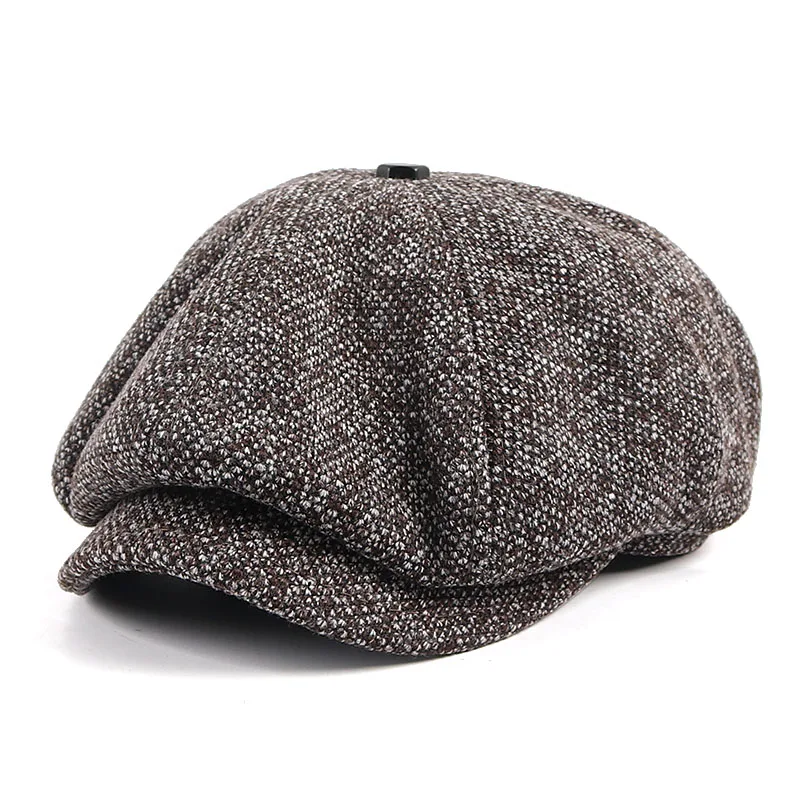 Spring Newsboy Caps Men Beret Hat Peaky Blinders 2026 Korean Autumn Casual Vintage Men\'s Caps Warm Knitted Berets