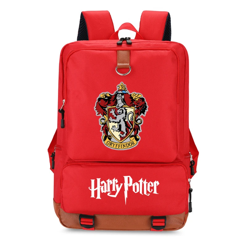 Harried Backpack Hogwarts Gryffindor School Badge Printed Potters Bag Student Male and Female Large Capacity Travel Bags Gift