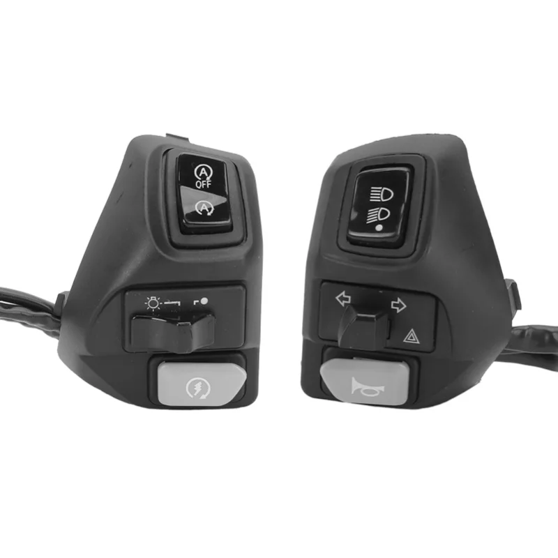 

2 шт., переключатель на руле, замена кнопки звукового сигнала ближнего/ближнего света для Yamaha AEROX 155 125