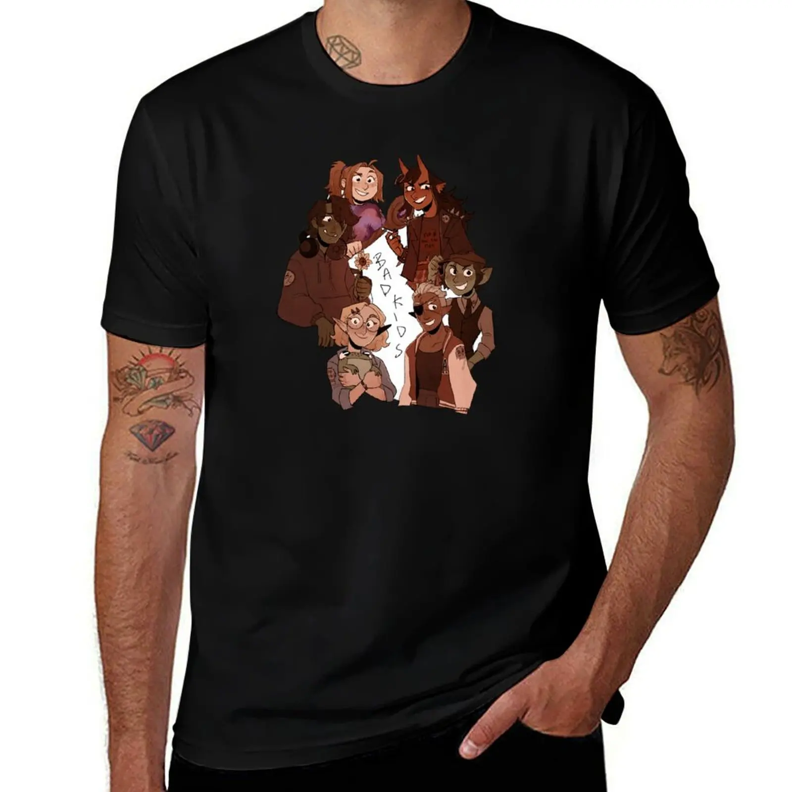 

The Bad Kids T-Shirt custom shirt oversized graphic tee anime Funny t-shirts plain black t shirts men