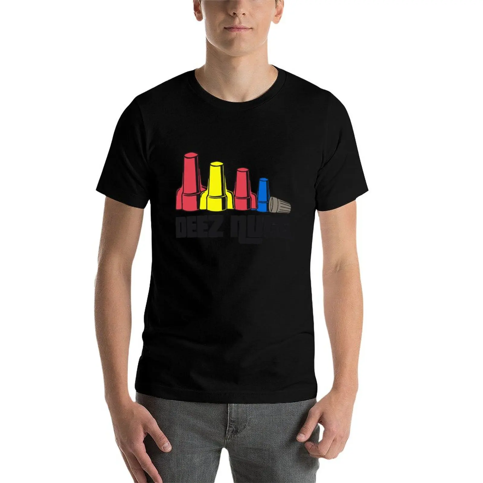 

Deez Nuts Electrician T-Shirt man t shirts cotton man t shirt cotton anime t shirts for man T-Shirt