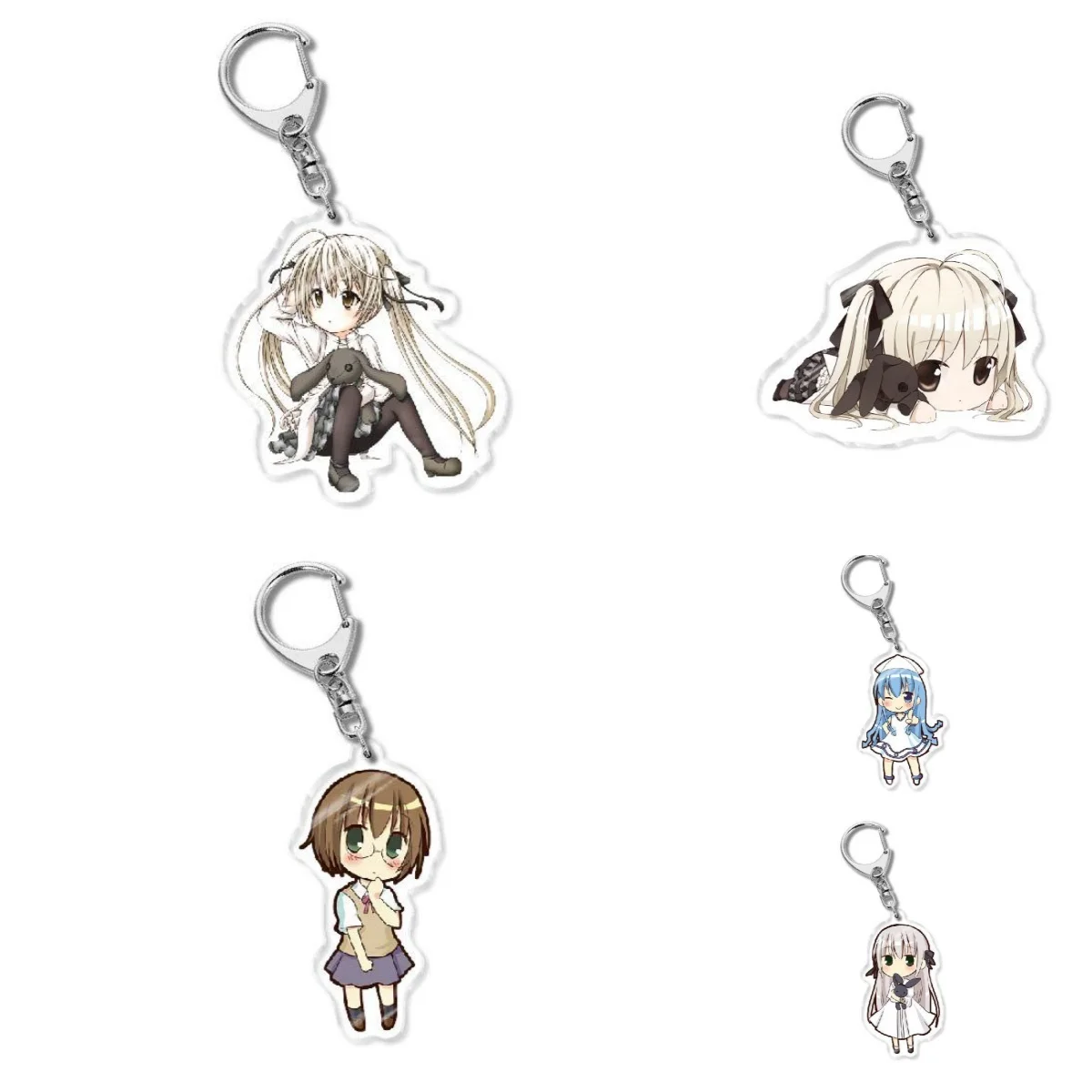 

Yosuga no Sora Acrylic key ring keychain Super cute keychain mini bag hanger decoration accessory Suitable for anime enthusiasts