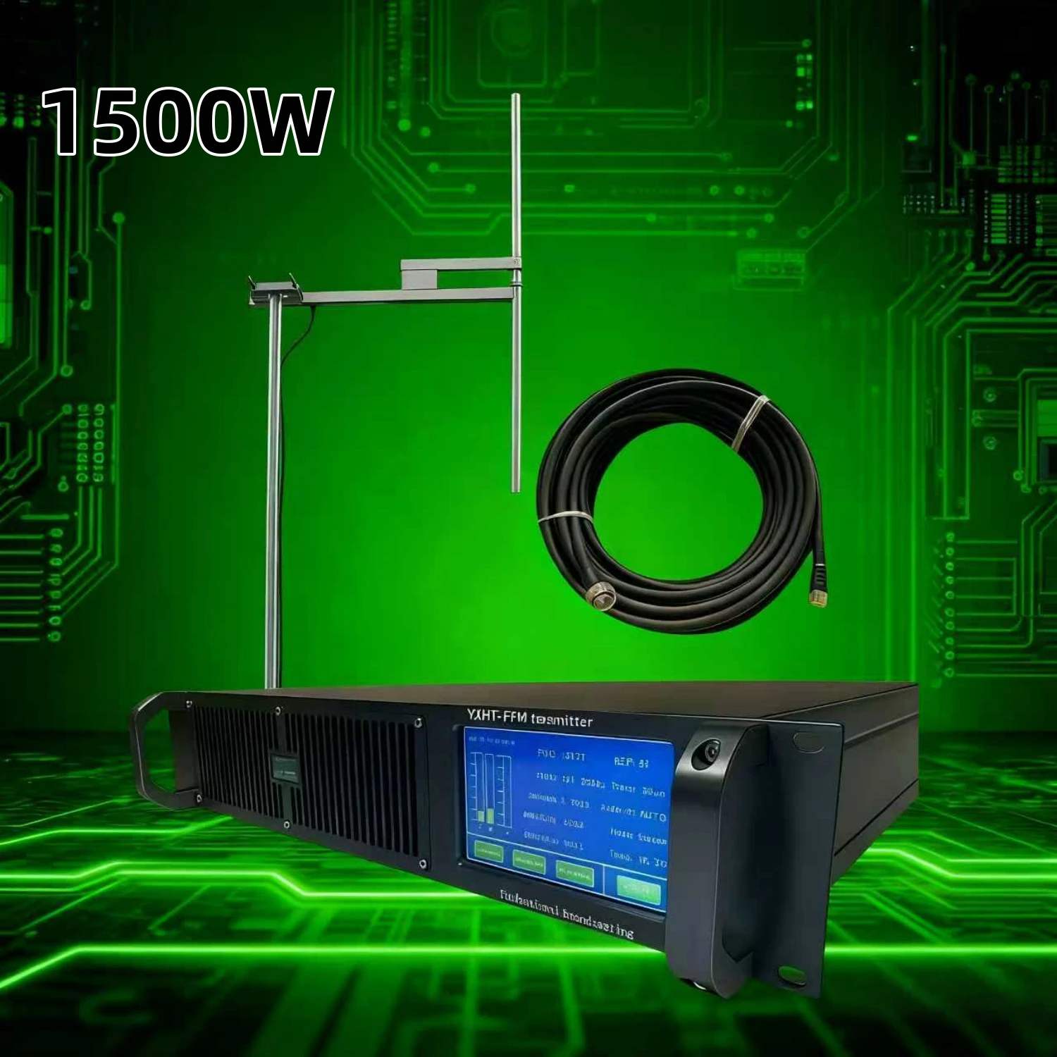 TC- جهاز إرسال FM YXHT 1.5KW آمن صناعي لمنع الحوادث الصناعية وبث التنبيه