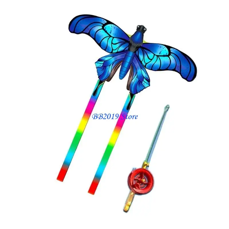 Q0KB Śmieszne latawce dynamiczne ze skrzydłami Bezramowe latawce Zabawna aktywność na plaży Przysługa rodziców i dzieci