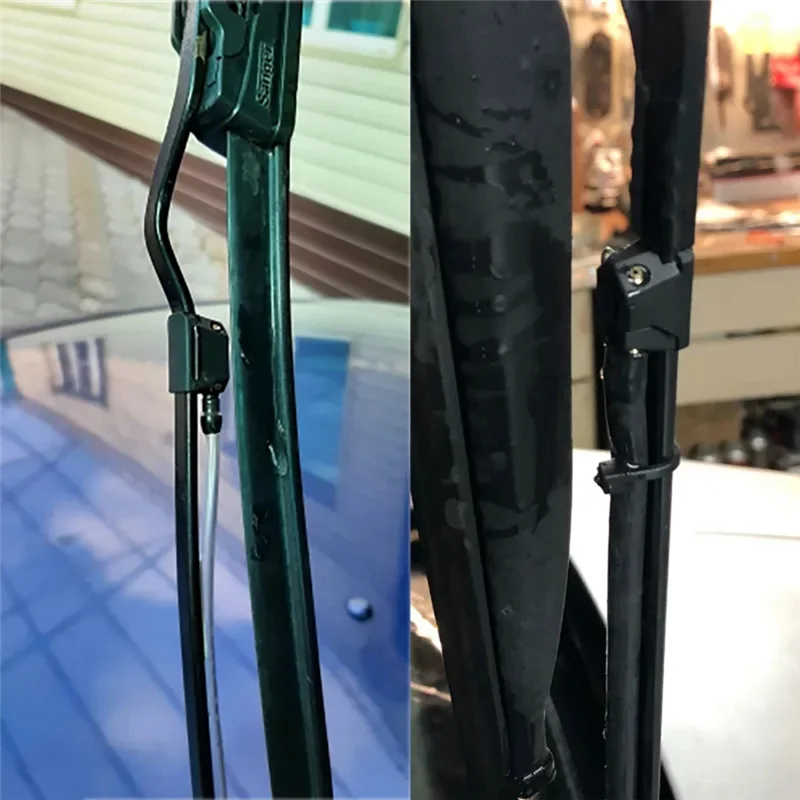 2Pcs Car Windshield Wiper Blade Washer Spray Nozzle Adjustable 4-Way Upgrade Installed on 8mm 9mm Arm Car Accessories