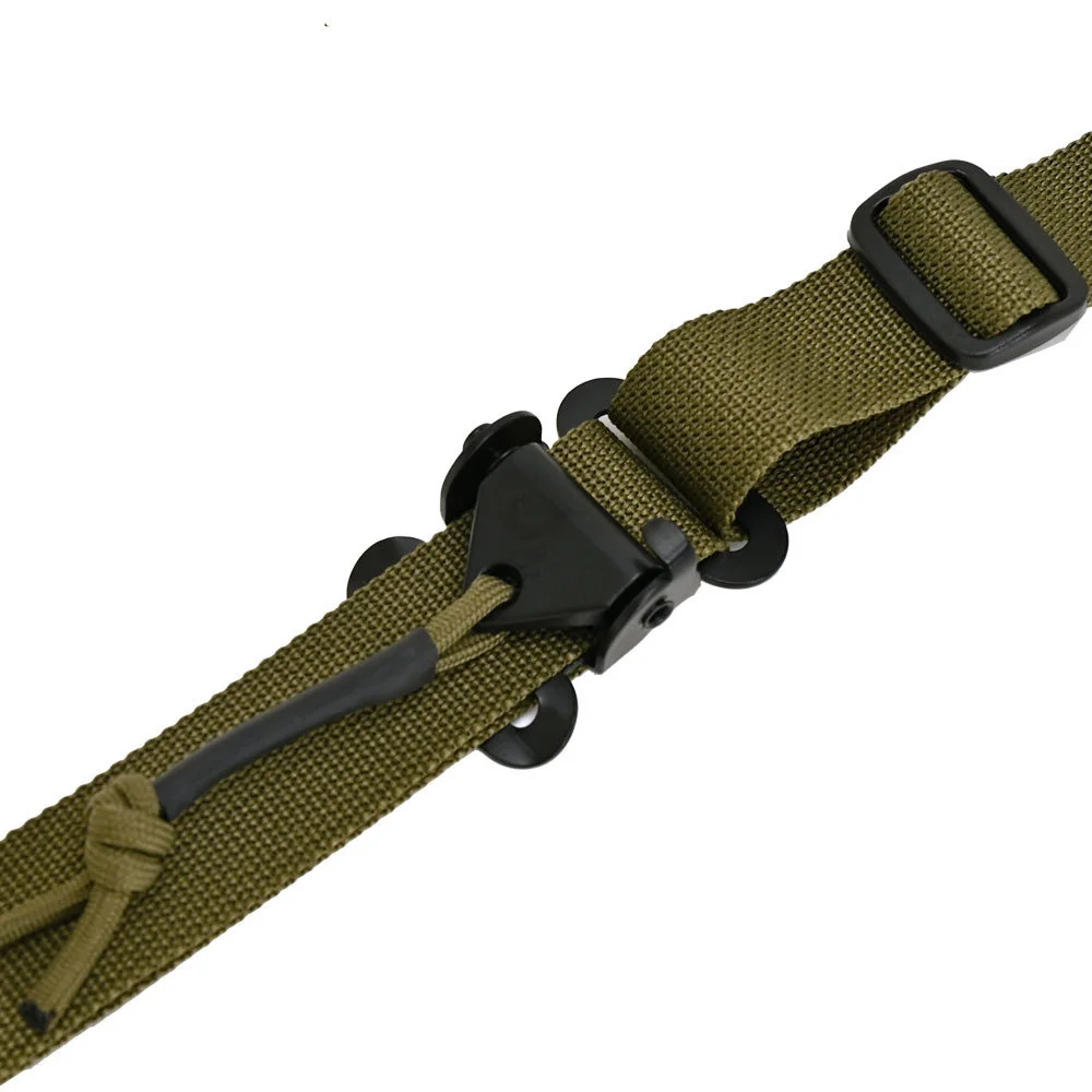 Tactical 2 Point Rifle Sling Modular imbottito Quick regolabile Pull Tab con adattatore pulsante girevole di conversione Triglide QD