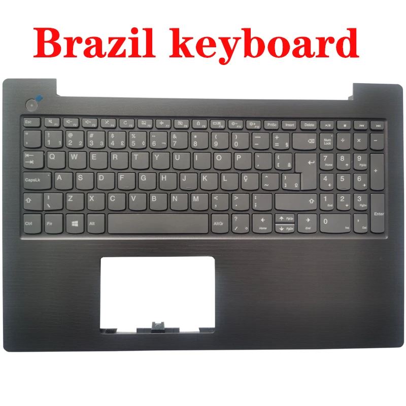 Teclado de ordenador portátil con reposabrazos, para LENOVO, V130-15, V130-15IGM, con cubierta superior, inglés, Reino Unido, español, SP, francés, FR, Brasil, BR