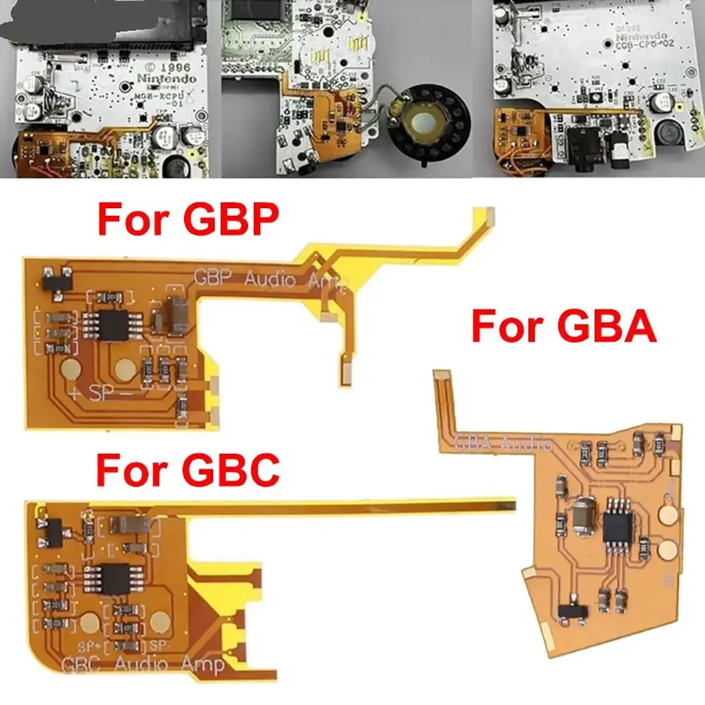 Low Power Volume Amplifier Module Spare Parts Universal Digital Volume Amplifier Repairing for Gameboy/GBA/GBC/GBP