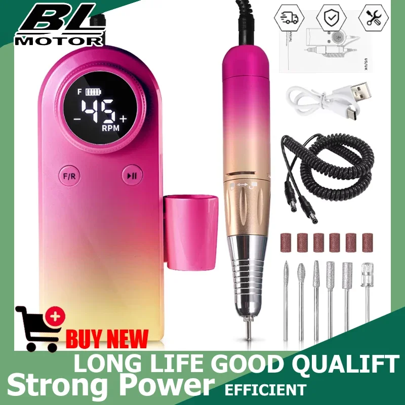 

Горячая новинка: Профессиональная аккумуляторная электрическая фреза для ногтей 45000 об/мин, беспроводной аппарат для маникюра и педикюра, для акриловых и гелевых ногтей, полировки.